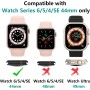 Bigqin [5 Piezas] Protector de Pantalla Compatible con Apple Watch Series 6/5/4/SE 40mm, con Vidrio Templado, Cubierta Completa,