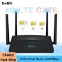 KuWFi 1200Mbps CAT6 Wifi Router de doble banda 2,4G y 5G 4G punto de a