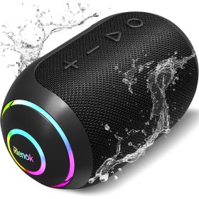 RIENOK S4 Altavoz Bluetooth Portátil Bluetooth 5.3 Potente Impermeable IPX7 Pequeño Inalámbrica Emparejamiento Estéreo Apoya