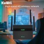 KuWFi 1200Mbps CAT6 Wifi Router de doble banda 2,4G y 5G 4G punto de a