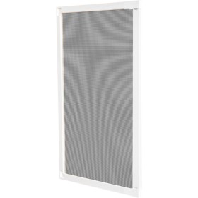 Amig - Mosquitera Corredera para Ventanas | Aluminio Blanco y Malla de Fibra de Vidrio Gris | Ajustable y Recortable |