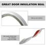 Burlete para puertas de 100 cm, autoadhesivo, burlete para puerta con cepillo, burlete autoadhesivo para puertas (blanco)