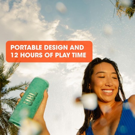 JBL Altavoz Bluetooth portátil Flip 6 Altavoz resistente al agua y al polvo IPX67, compatible con JBL PartyBoost, hasta 12h de