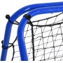 HOMCOM Red de Rebote Plegable para Entrenamiento Rebotador de Deportes Ajustable de 5 Niveles en Ángulo con Tubo de Acero para