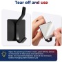 Oderra 4 PCS Ganchos Adhesivos para Pared, Colgadores Adhesivos Resistentes, perchas adhesivas fuertes para Armarios, Puertas,