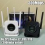 Enrutador WiFi 4G LTE de 300Mbps, módem inalámbrico de alta velocidad 