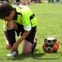 ONEVER Cinturón de Entrenamiento de Fútbol - Kick Throw Trainer Solo Practice para Niños - Pelotas de Tamaño 3 4 5 - Voleibol