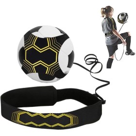 ONEVER Cinturón de Entrenamiento de Fútbol - Kick Throw Trainer Solo Practice para Niños - Pelotas de Tamaño 3 4 5 - Voleibol
