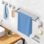AIKER Toalleros De Baño Sin Taladro,Portarrollos Papel Higienico Acero Inoxidable SUS304 Accesorios Baño,Engrosado Y Audaz,No