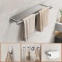 AIKER Toalleros De Baño Sin Taladro,Portarrollos Papel Higienico Acero Inoxidable SUS304 Accesorios Baño,Engrosado Y Audaz,No