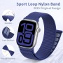 AMSKY Nylon Correa Loop Deportiva Compatibile Con Correa Watch 40mm 38mm 41mm 42mm 44mm 45mm 46mm 49mm Mujer Hombre, Soft