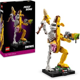 LEGO Fortnite Banano Pelado Kit de Maquetas de Construcción para Adultos, Figura Articulada del Personaje del Videojuego, Regalo