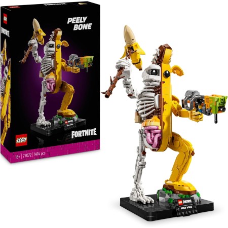 LEGO Fortnite Banano Pelado Kit de Maquetas de Construcción para Adultos, Figura Articulada del Personaje del Videojuego, Regalo