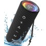 Tronsmart Mirtune C2 Altavoz Bluetooth 5.3, Altavoz Potente Portátil con Luz LED de Color, 24H de Reproducción,Impermeable IPX7,