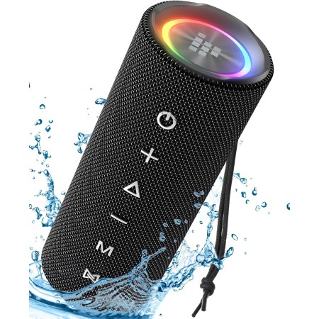 Tronsmart Mirtune C2 Altavoz Bluetooth 5.3, Altavoz Potente Portátil con Luz LED de Color, 24H de Reproducción,Impermeable IPX7,