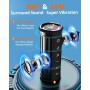 Tronsmart Mirtune C2 Altavoz Bluetooth 5.3, Altavoz Potente Portátil con Luz LED de Color, 24H de Reproducción,Impermeable IPX7,