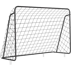 SONGMICS PorterÍa de FÚtbol para NiÑos, Red de fÚtbol, Montaje RÁpido, para JardÍn, Patio, Parque, Playa, Tubos de Hierro, Red