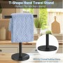 Toallero de mano - Soporte para toalla de encimera, Soporte para toalla de mano | Toallero de pie en forma de T de acero