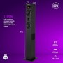 NGS Sky Charm - Altavoz de Torre, Bluetooth de 50W con Mando a Distancia, Entrada Óptica, USB, Radio FM y Entrada AUX, Color