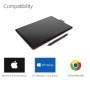 One by Wacom CTL-472 Tableta gráfica digital para dibujar, pintar y ju