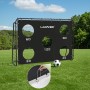 LARMNEE Portería de Fútbol con Pared, Portería de Fútbol para Niños y Adultos, Resistente a la Intemperie, para Entrenamiento y