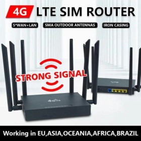 OPTFOCUS-Router módem 4G LTE, conector SMA para antenas al aire libre,