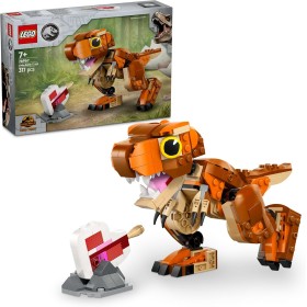 LEGO Jurassic World Little Eatie: T. Rex Kit de Construcción de Dinosaurios de Juguete, Figura Articulada de Dinosaurio, Regalo