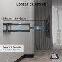 BONTEC Soporte TV Pared con Brazo Articulado Extralargo de 1040mm para Pantallas de 32-75" de Planos/Curvos LCD/LED/OLED, hasta