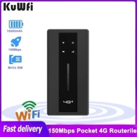 KuWFi Mini enrutador 4G de bolsillo, punto de acceso móvil de 300Mbps 