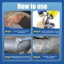 Allisway Pegamento Metal, 100 G (A+B) Soldadura en Frio para Metal, Pegamento Extrafuerte para Reparación, Relleno y Soldadura