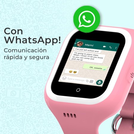 SaveFamily Iconic Plus 2. Reloj Inteligente para niños con GPS, Llamada, videollamada, IA, SOS... Whatsapp, Spotify, medidor de
