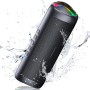 UOHHBOE Altavoz Bluetooth 5.3, 30W Altavoz Bluetooth Potente con Luz LED de Color, Bajos Potentes y Agudos Claros, Impermeable
