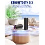 UOHHBOE Altavoz Bluetooth 5.3, 30W Altavoz Bluetooth Potente con Luz LED de Color, Bajos Potentes y Agudos Claros, Impermeable