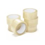 MERCURY TEXTIL- 6 Rollos de Cinta de Embalaje Transparente de 48mm x 40/100/120, Cinta Adhesiva Resistente para Cajas de Cartón
