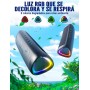 UOHHBOE Altavoz Bluetooth 5.3, 30W Altavoz Bluetooth Potente con Luz LED de Color, Bajos Potentes y Agudos Claros, Impermeable