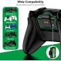 HELLCOOL Play y Kit de Carga USB Bateria para Mando Xbox One/Xbox Series, 2X3600mWh Bateria Compatible con la Mando Xbox One