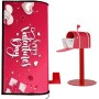 Valentine's Day Mailbox Covers, Impermeable Mail Drop Protection, 20,87 x 18,11 in Colorful Heart Design, Decorative Postbox