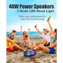 Tronsmart Bang SE Altavoz Bluetooth 40W, Altavoces Portátil Potente, Luces Led, Waterproof IPX6, 24H de Reproducción, Sonido