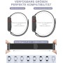 OULUOQI Correa Compatible con Correas Apple Watch 41mm 40mm 38mm 46mm 45mm 44mm 42mm 49mm, Bracelet Metalica de reloj Milano