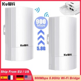 KuWFi 5,8G 900Mbps CPE puente exterior impermeable inalámbrico WiFi pu