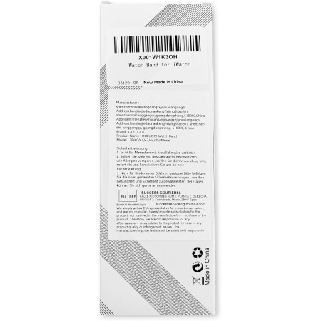 OULUOQI Correa Compatible con Correas Apple Watch 41mm 40mm 38mm 46mm 45mm 44mm 42mm 49mm, Bracelet Metalica de reloj Milano