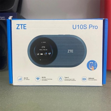 ZTE-enrutador WiFi móvil U10S Pro 4G LTE, 6 bolsillos, 3000mAh, 229Mbp