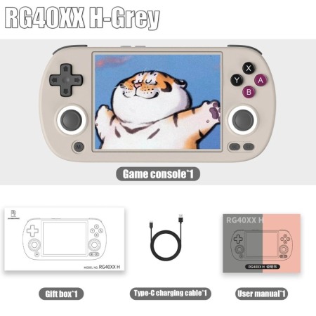 ANBERNIC-consola de juegos portátil RG40XX H, pantalla IPS de 4,0 pulg