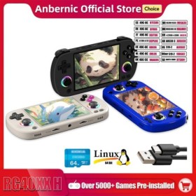 ANBERNIC-consola de juegos portátil RG40XX H, pantalla IPS de 4,0 pulg