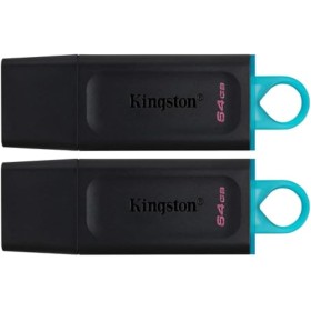 Kingston DataTraveler Exodia DTX/64GB-2P USB 3.2 Gen 1 Flash Drive - with Protective Cap and Keychain in Multiple Colors