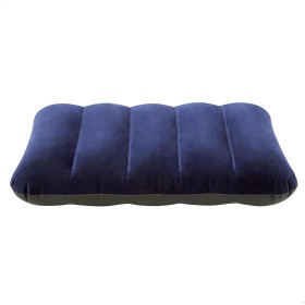 Intex 68672 - Almohada Hinchable flocada, 43 x 28 x 9 cm, Color Azul