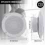 Herdio 4 "4 Uds 320W altavoces impermeables para barcos marinos altavo