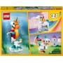 LEGO Creator 3 en 1 Unicornio Mágico, Juguete de Construcción Caballito de Mar o Pavo Real, Regalos de Cumpleaños para Niños y
