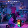 A67 Altavoces Bluetooth 5.0 estéreo, altavoz inalámbrico portátil de 60W (80W pico) con graves ricos, luces coloridas, batería
