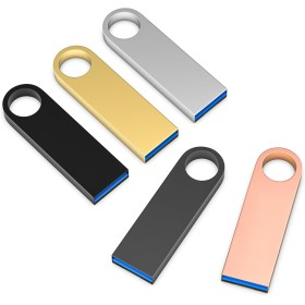 WOOOLKEN USB 3.0 Flash Drive 32GB 5 Pack Waterproof Pendrive 32GB Metal Pack of 5 for Laptop, Computer, TV, Car